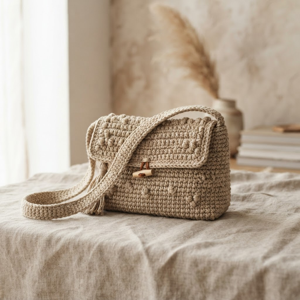 Peça de crochê: Bolsas